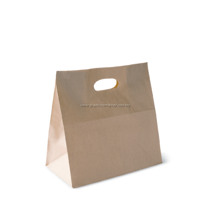 Brown Kraft D Cut Paper Carry Bag