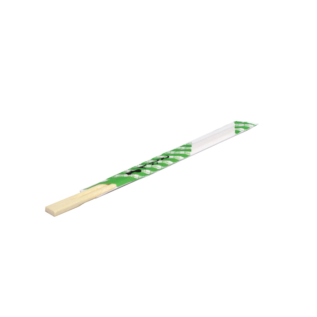 Twin Style Bamboo Chopstick Half Paper Cover