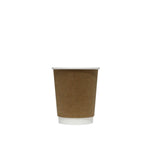 Brown Kraft 8oz Double Wall Coffee Cup