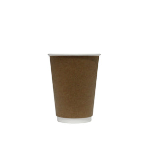 Brown Kraft Double Wall Cup 12oz
