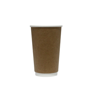 Brown Kraft Double Wall Cup 16oz