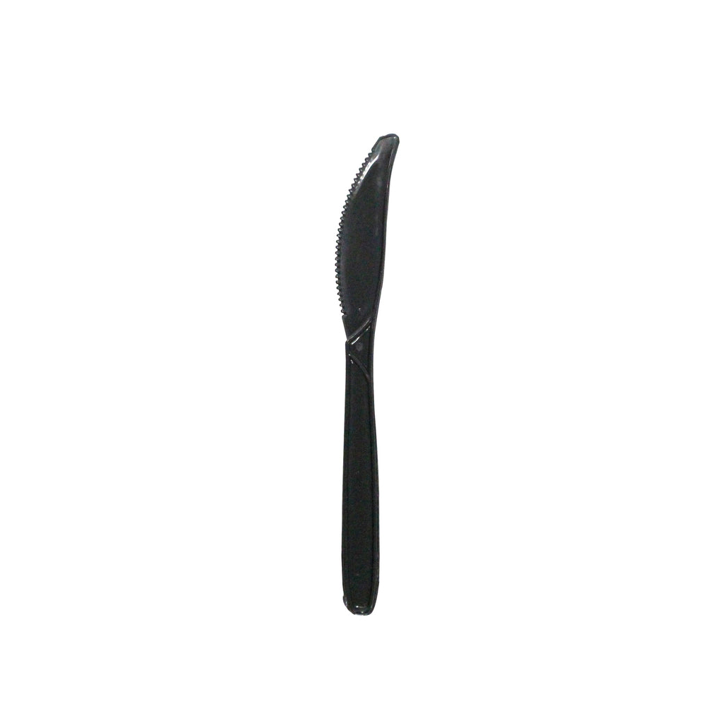 Black Plastic Knife