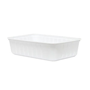 Freezer Grade Rectangular T750 Takeaway Container White