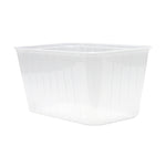 Freezer Grade Rectangular T1500 Takeaway Container Clear