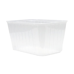 Freezer Grade Rectangular T1500 Takeaway Container Clear