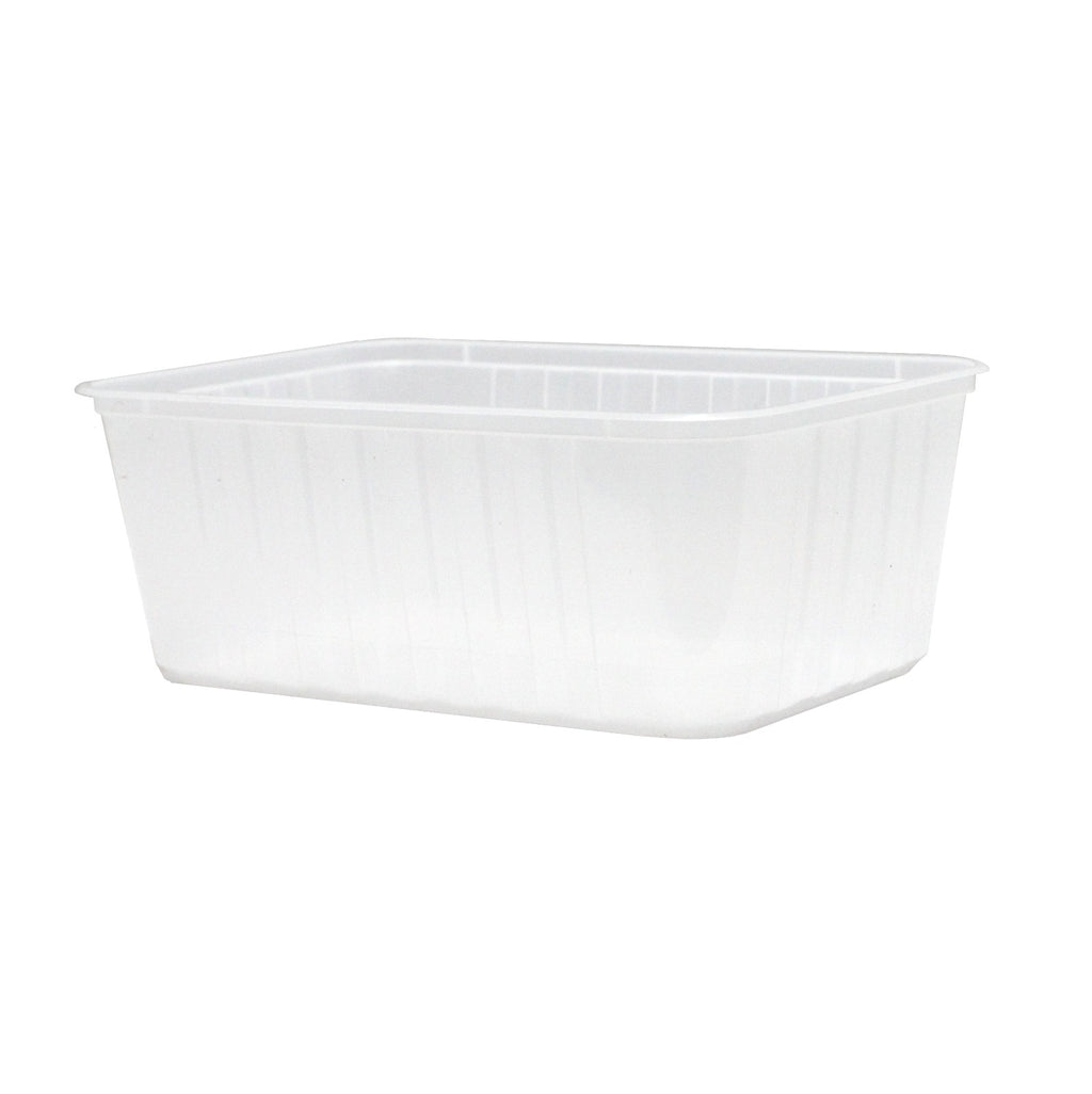 Freezer Grade Rectangular T1000 Takeaway Container Clear