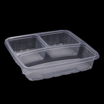 PREMIUM SQUARE CONTAINERS BASE ONLY 3-COMPARTMENTS